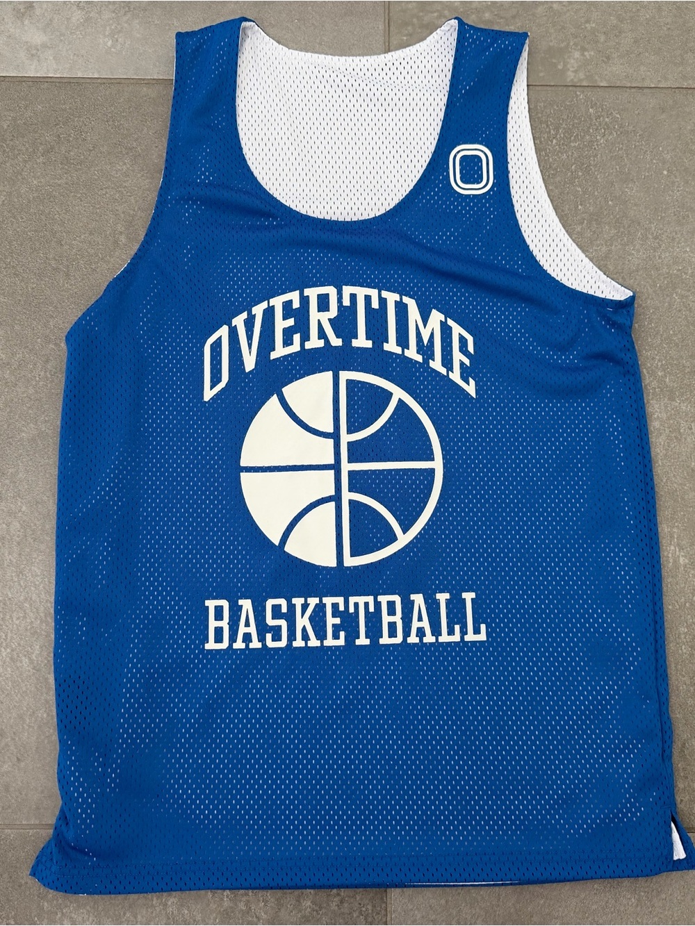 NWOT Reversible Overtime Basketball Jersey-Blue & White Small Men’s